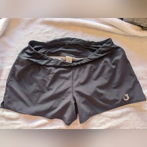 HOTWORX Womens Shorts Graphite Gray Large